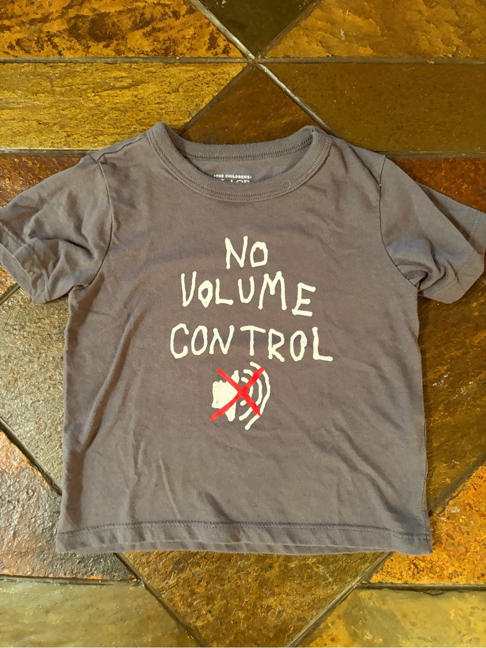 The Children's Place Gray 'No Volume Control' Graphic Tee